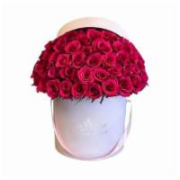 Fuchsia Roses In A Box · Fuchsia roses symbolize appreciation, gratitude, or thank you. Show them your gratitude with...