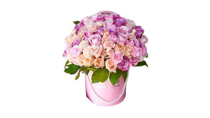 Pinkie Flowers · This beautiful arrangement is full of tasteful shades of pink and will surely bring sweet smiles to the lucky recipient! The arrangement is made with gorgeous pink roses, pink lisianthus, pink dahlias, dark pink tulips, etc.