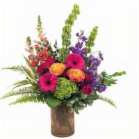 Bellini · Jump into summer with this eye-turning combination of fresh snapdragons, gerberas, roses and...