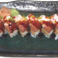 New Orleans Roll · Spicy crawfish, spicy tuna, snow crab, smelt egg and wasabi tobiko.