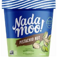 Nadamoo! - Pistachio Nut 16 Oz · Crunchy, roasted and salted pistachios in our rich and creamy pistachio base.
