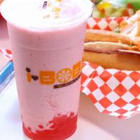Strawberry Banana Smoothie · Most popular. Real fruits, flavor juice with non-dairy cream and blend on ice.