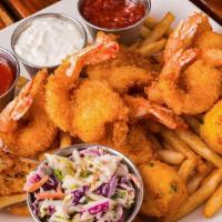 Togo Fried Shrimp Plate · Served with Fries.