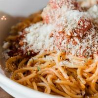 Pasta · Spaghetti served with a choice of butter sauce, tomato sauce, meat sauce, or meatballs.
