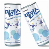 Milkiss · A soft drink with sweet and creamy taste of carbonated water added to sweet and soft milk.