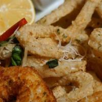 Fish Platter · Two fried fish fillets. Served with French fries and Texas toast. Add grilled or fried shrimp.