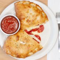 Calzone · Stuffed with mozzarella and ricotta cheese. Your choice of pepperoni, sausage, Canadian baco...