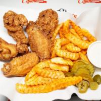 12Pc Granny'S Wing Basket · Granny's Jumbo Wings flavored in your choice Cajun Fried, Lemon Pepper, Hot, BBQ, or Granny’...