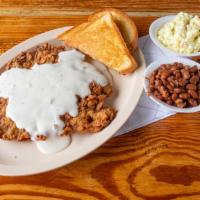 Chicken Fried Dinner · Served with your choice of two sides, Texas toast, and cream gravy