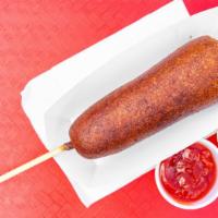 Classic Dog · Hand-dipped corn dog in a fresh house-made corn batter.