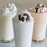Milkshake · Choose Chocolate, Oreo, or Vanilla.  

Hand-scooped milkshake made with Henry's Homemade Ice...