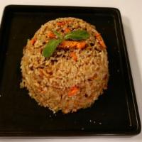 Vietnamese Fried Rice · Our LARGE fried rice consists of jasmine rice, eggs, chopped vegetables,  onions, all stir f...