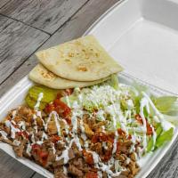 Hero Combo Plate · Most popular. The famous NYC mixed gyros and chicken platter.