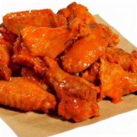 12 Wings · Your choice of wing style, wing sauce or dry rub, 2 savory dunk-able dips, and celery sticks.