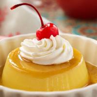 Homemade Flan · Each. A sweet vanilla custard  accented with a  caramel topping,