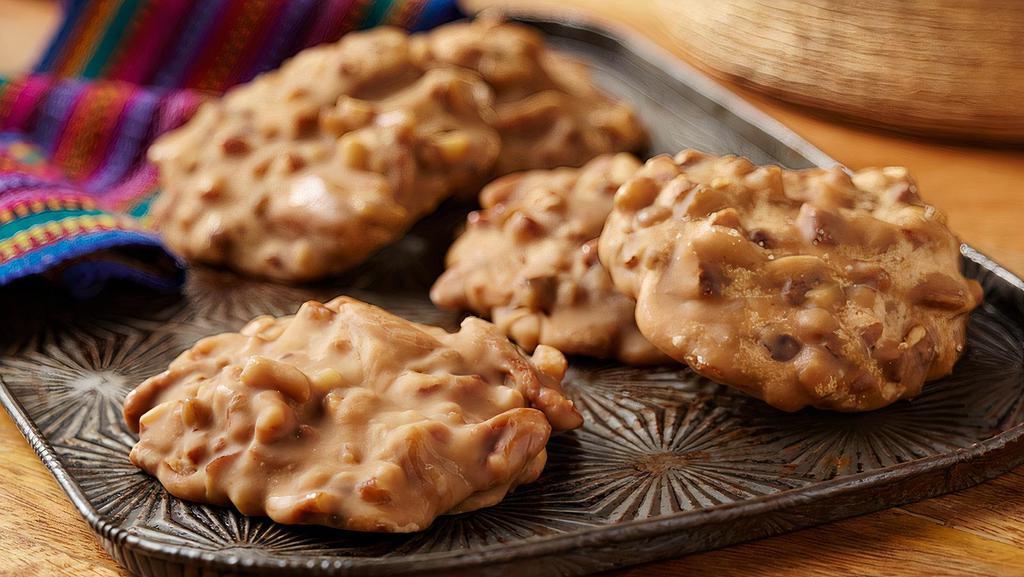 Homemade Pralines · A creamy candy made with grade A pecans, sugar, and made fresh daily in our restaurant. They are simply the best!