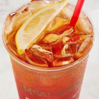 Mcalister'S Famous Tea · Rainforest Alliance Certified™. Specially filtered. Made fresh with Orange Pekoe Black Tea l...