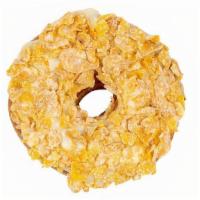 Lemon Frosted Flakes · The tangy citrus icing layered with Frosted Flakes