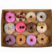 Assorted Dozen · mix of our most popular donut flavors chosen by our incredible bakers