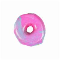 Unicorn · blue caramel and pink vanilla swirl with edible GLITTER