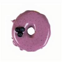 Blueberry Yeast · Our natural blueberry infused icing on top of our sweet yeast dough