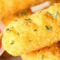 Mozzarella Sticks · Awesome breaded Cheese in stick form. Made for dipping or tiny sword fights! Order of 6 with...