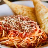 Spaghetti · Choice of Marinara, Meat Sauce, or Meatballs