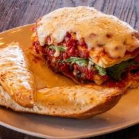 Lasagna Beef Or Spinach & Mushroom · Lasagna with your choice of beef or Spinach and Mushrooms