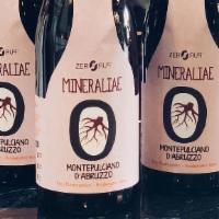 Mineraliae Red Blend · Product of Italy 
13.5% Alcohol
Corked 
Certified Organic 
Vegan 
Sustainably Farmed 
Low Su...