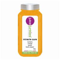 Miracle Cure · Orange juice, turmeric, lemon, black pepper. Anti inflammatory.