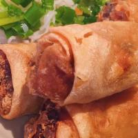 Full Order Egg Rolls · Egg rolls served with Vermicelli noodles and vegetables on the the side.