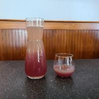 Carafe Of Sunrise Mimosas · pomegranate and pineapple juice