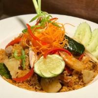Tom Yum Goong Fried Rice · A traditional Tom Yam Soup flavor twisted to Fried Rice version, emphasizes the tangy flavor...