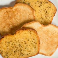 Garlic Toast (4 Large Slices) · Add cheese for an additional charge.