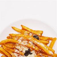 Truffle Fries · fries, truffle oil, grated parmesan with creamy truffle sauce