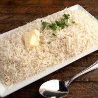 Plain Rice · Plain basmati rice.