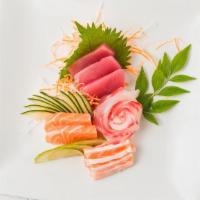3 Kind Of Sashimi · Tuna, salmon and white fish.