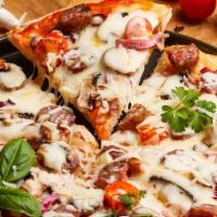 Leonardo'S Umbria Sausage · Leonardo's locally made fresh Italian sausage, pizza sauce and mozzarella cheese.