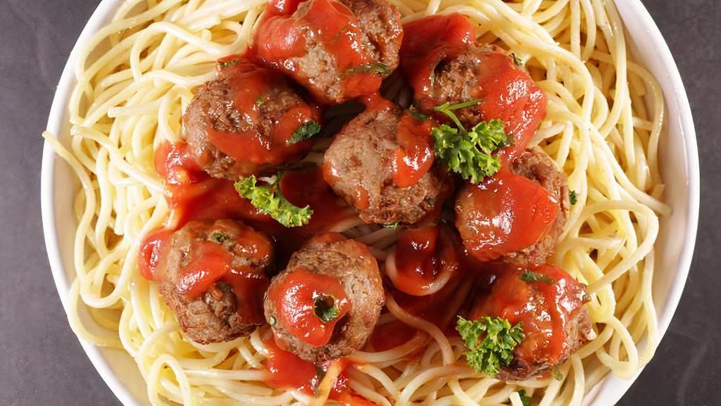 Leonardo’S Magaro'S Calabrese Spaghetti And Meatballs · Leonardo's linguine pasta served with homemade meatballs in special sauce.