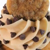 Chocolate Chip Cookie Dough · Buttery brown sugar chocolate chip cake frosted with cookie dough inspired buttercream.
