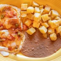 Huevos Rancheros	 · Two eggs (any style) with salsa ranchera on top.