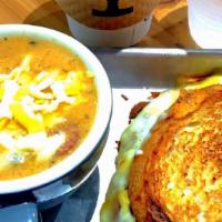 Sandwich Combo · Choose any half sandwich with either: a) daily soup cup, b) side garden salad, or c) fruit m...