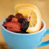 Fruit Of Our Labor · Refreshing medley of seasonal fruits in a cup.