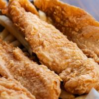 Fried Catfish Basket (4 Pcs) · Come w. French Fries
