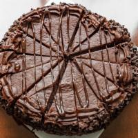 Ultimate Chocolate Cake · Chocolate cake with velvety chocolate mousse between layers, chocolate cookie crust, chocola...