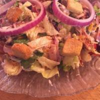 Chef Salad · Ham, turkey, and red onions.