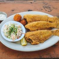 Whole Catfish (1 Lb.) · Include fries and hushpuppies.