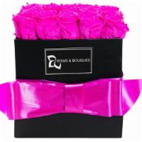 Hot Pink · Hot Pink Roses
Box Color: Black Square