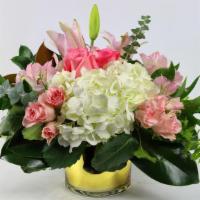 My Diva  · This pretty arrangement classically elegant  delivered in gold or glass vase.