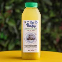 Be Happy - 16 Oz.  · Don't worry, be happy! 

Whole Food Ingredients: 
Pineapple, pear, orange, lemon, lime, ging...